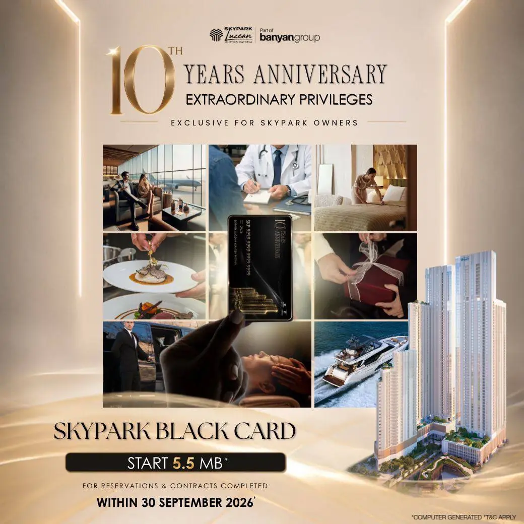10 Years Anniversary: Skypark Black Card с балансом 100 000 THB в подарок